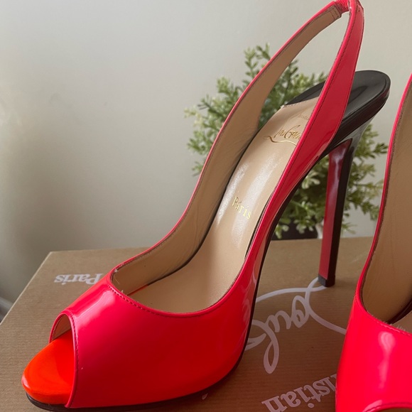 Christian Louboutin Clare slingback Pumps open toe - Picture 8 of 10